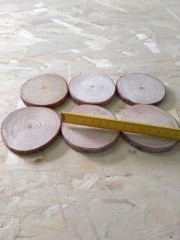 20 RODAJAS DE MADERA PARA MANUALIDADES , POSAVASOS  